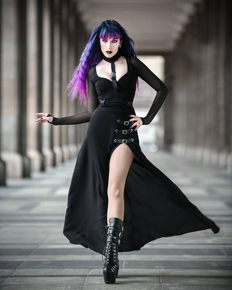 Daedra_model - Goths, Gothic, The photo, Girls, Long hair, Colorful hair, Longpost, Daedra model, Informals, Subcultures