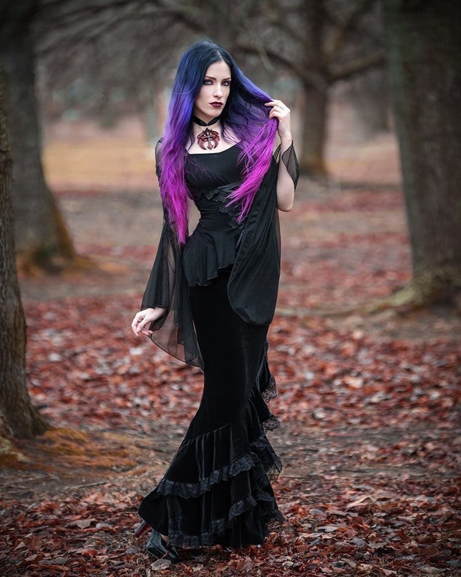 Daedra_model - Goths, Gothic, The photo, Girls, Long hair, Colorful hair, Longpost, Daedra model, Informals, Subcultures