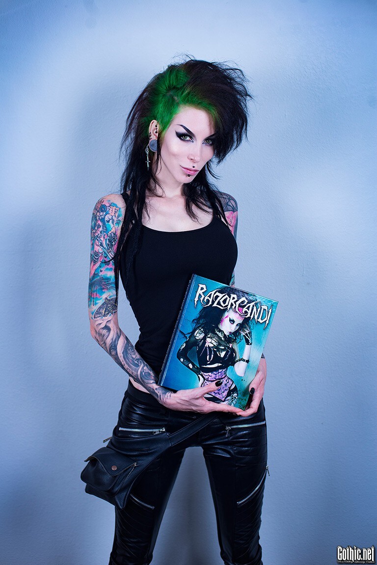 Razor Candi - Girls, Goths, Informals, Girl with tattoo, The photo, Models, Longpost