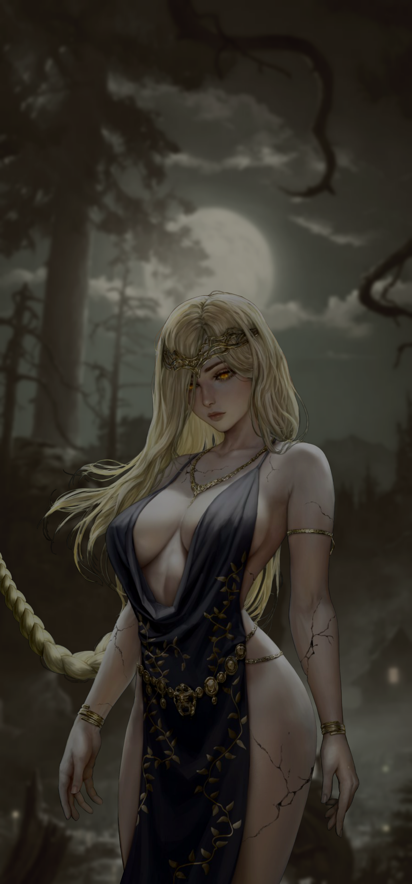 Phone background #5 Marika - NSFW, Drawing, Elden Ring, Marika, Girls, Sciamano240, Art, Phone wallpaper, Longpost