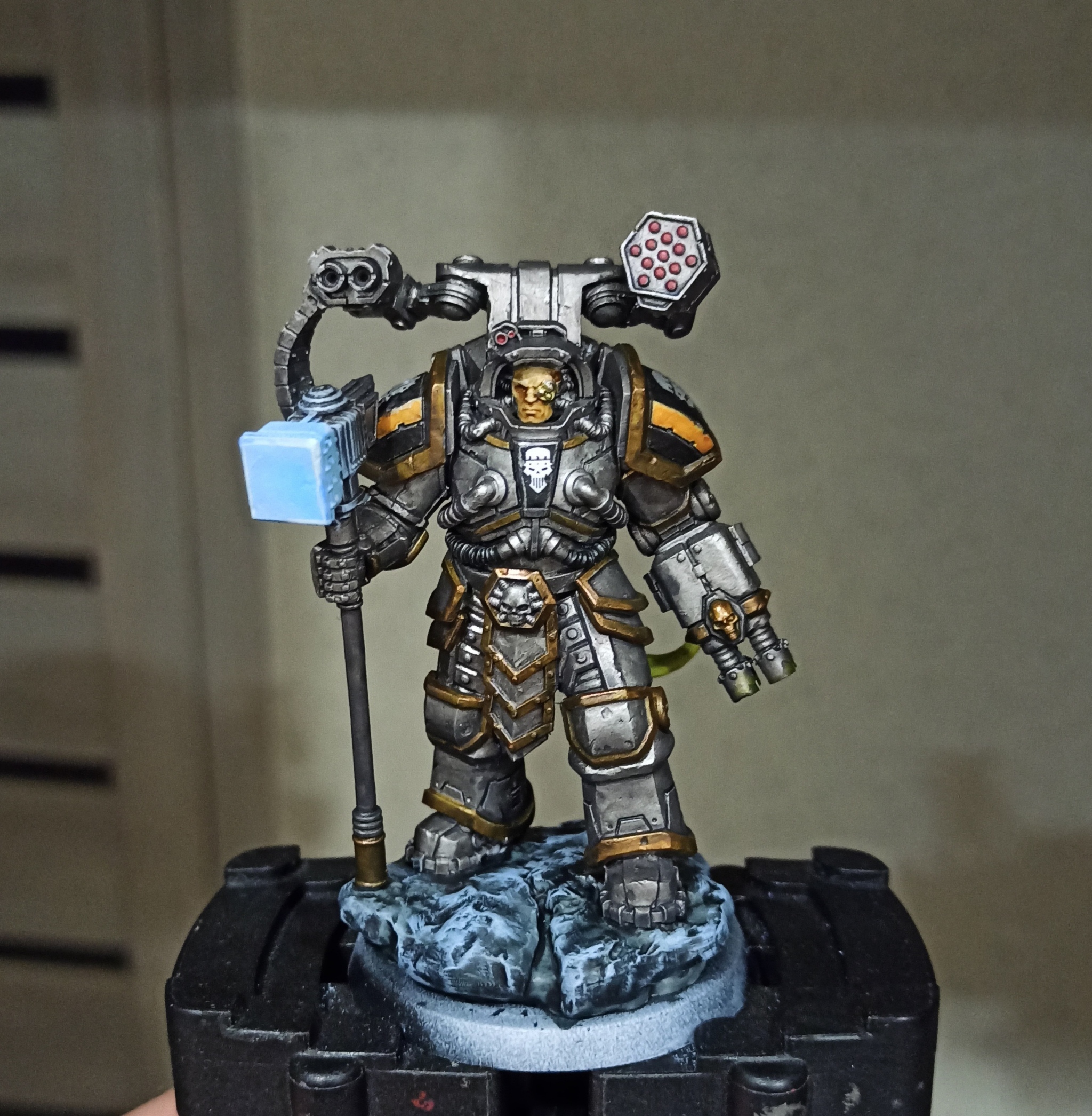 Primarch of the Iron Warriors - My, Warhammer 40k, Miniature, Painting miniatures, Perturabo, Longpost, Iron warriors