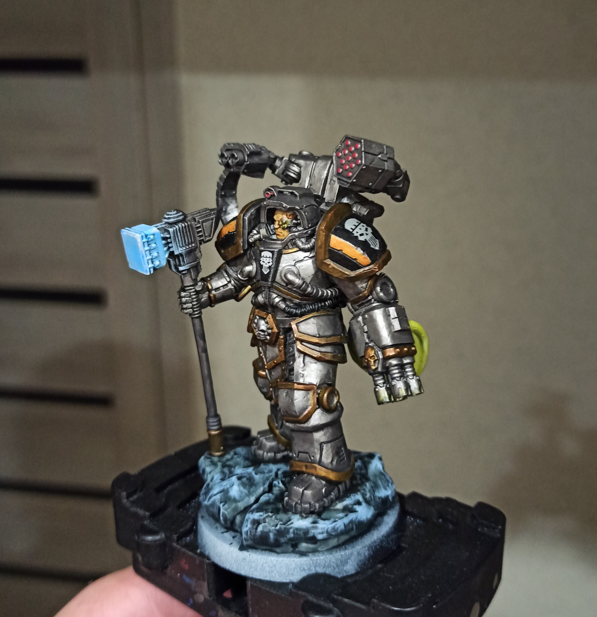 Primarch of the Iron Warriors - My, Warhammer 40k, Miniature, Painting miniatures, Perturabo, Longpost, Iron warriors