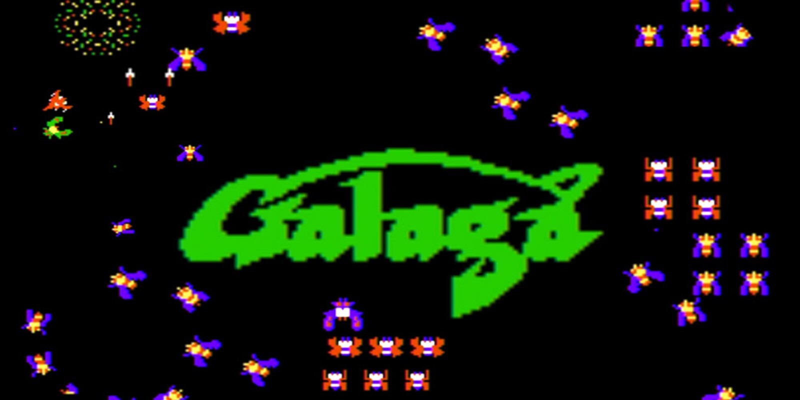 52 Обзор Galaga (1981) | Пикабу