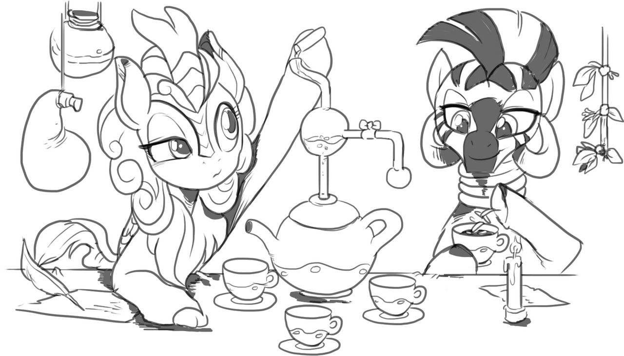 Tea experiments - My little pony, Autumn blaze, Zecora