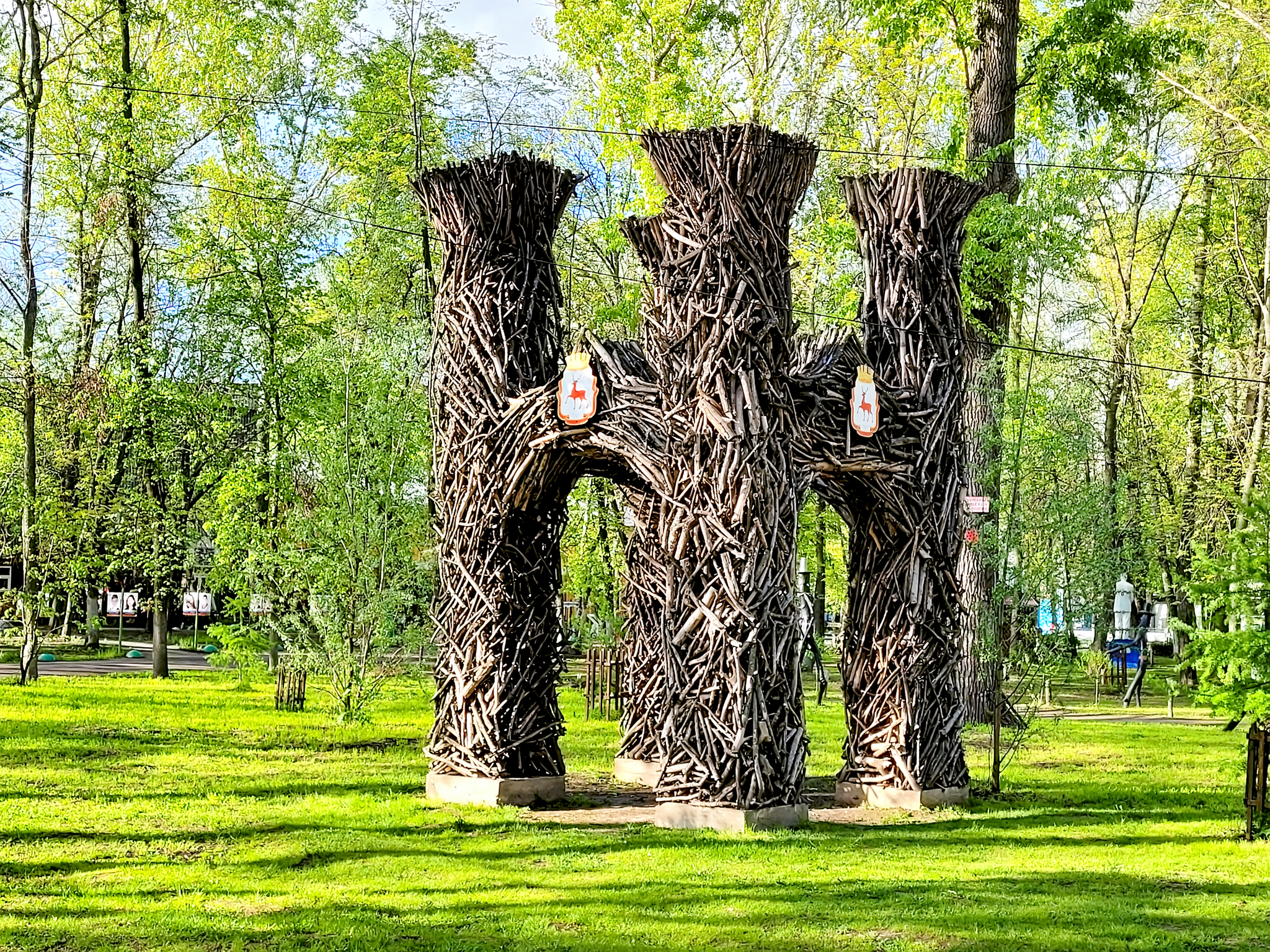 Парк креатив кострома. Экспозиция «Нижний парк».