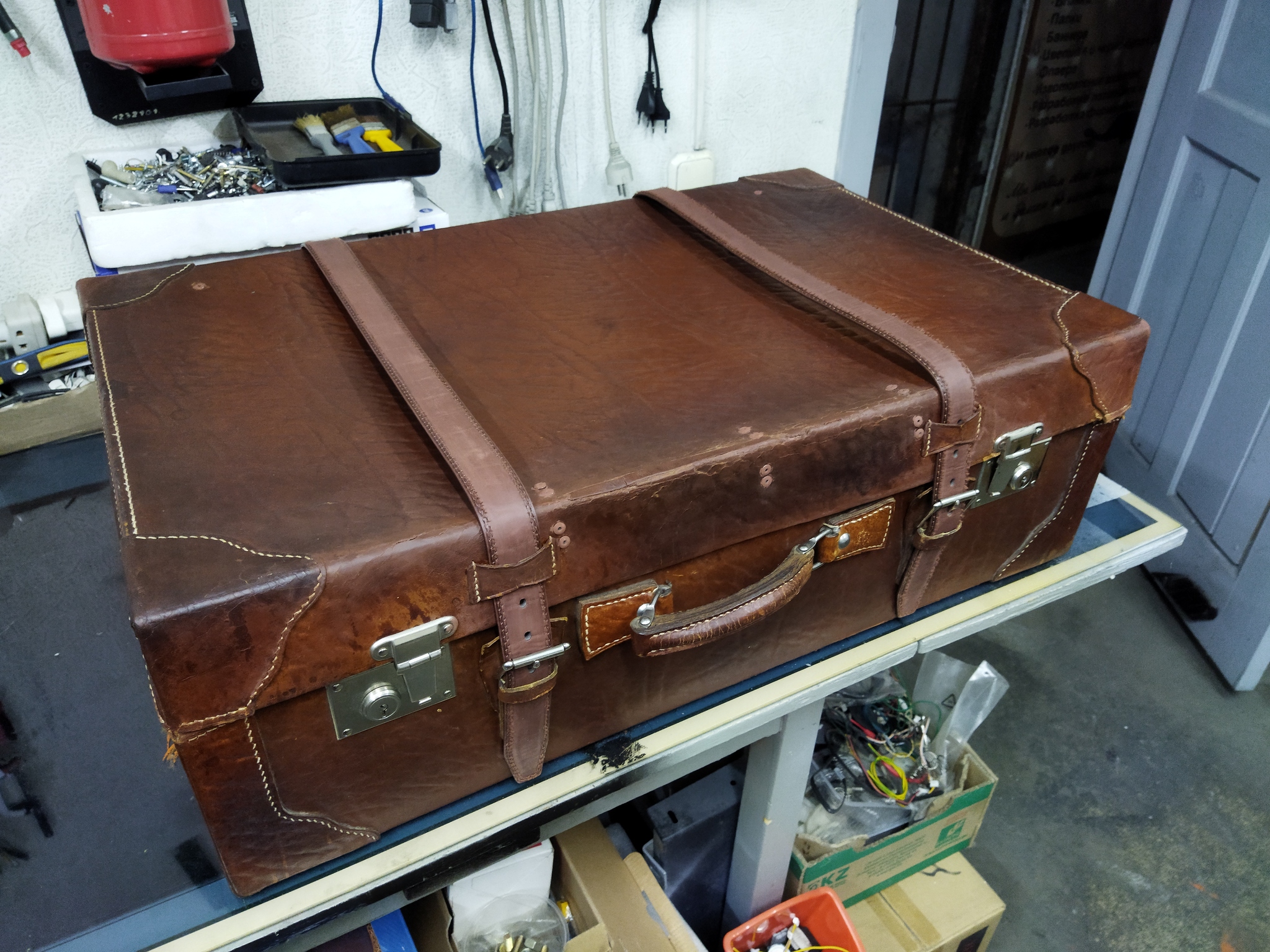 Another suitcase. - My, With your own hands, Needlework without process, Restoration, Longpost