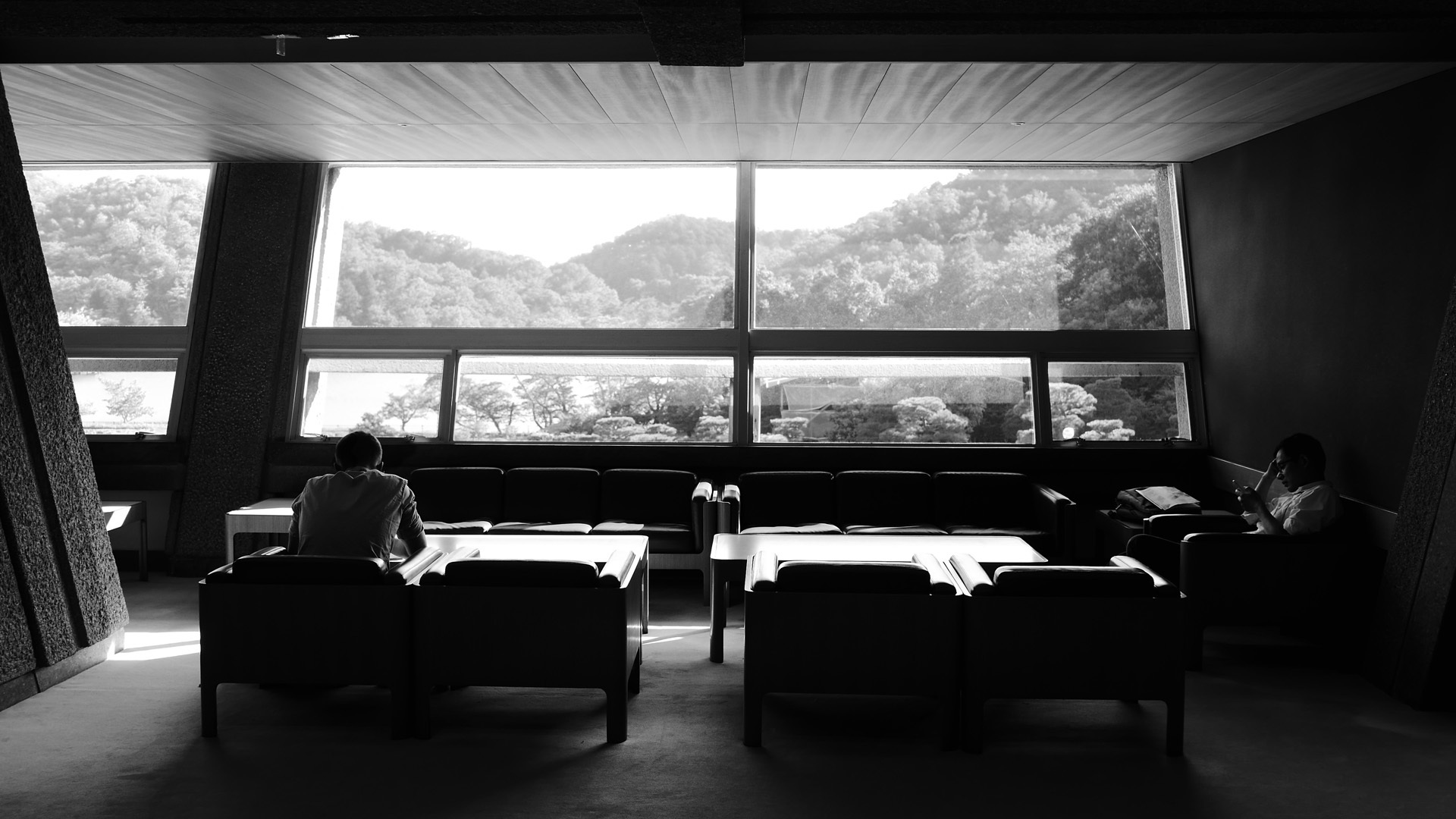 Kyoto International Conference Center (ICC Kyoto) - My, The photo, Japan, Kyoto, Black and white photo, Architecture, Travels, sights, Longpost