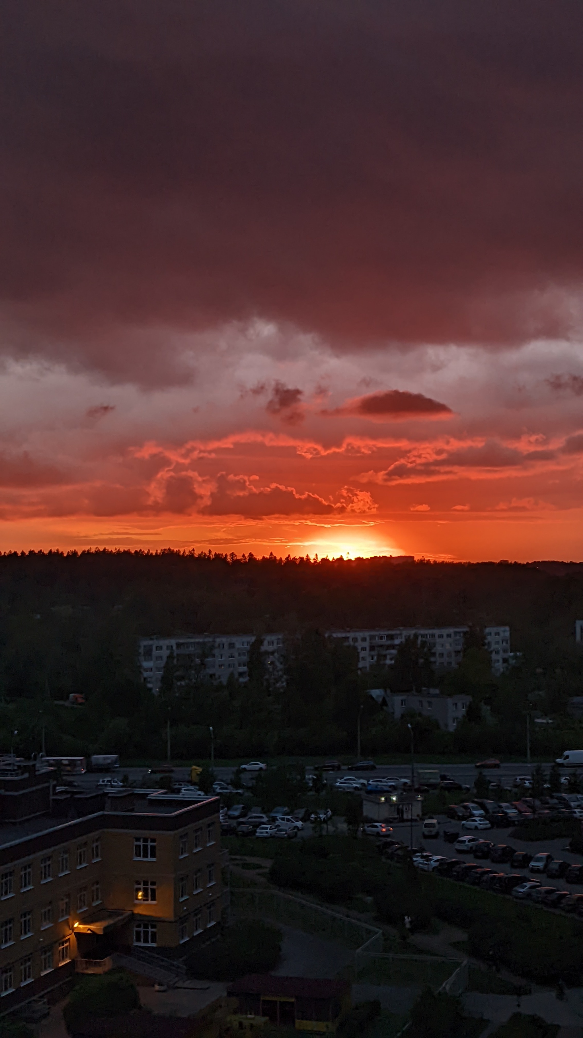 Sunset in St. Petersburg - My, Nature, Weather, Saint Petersburg