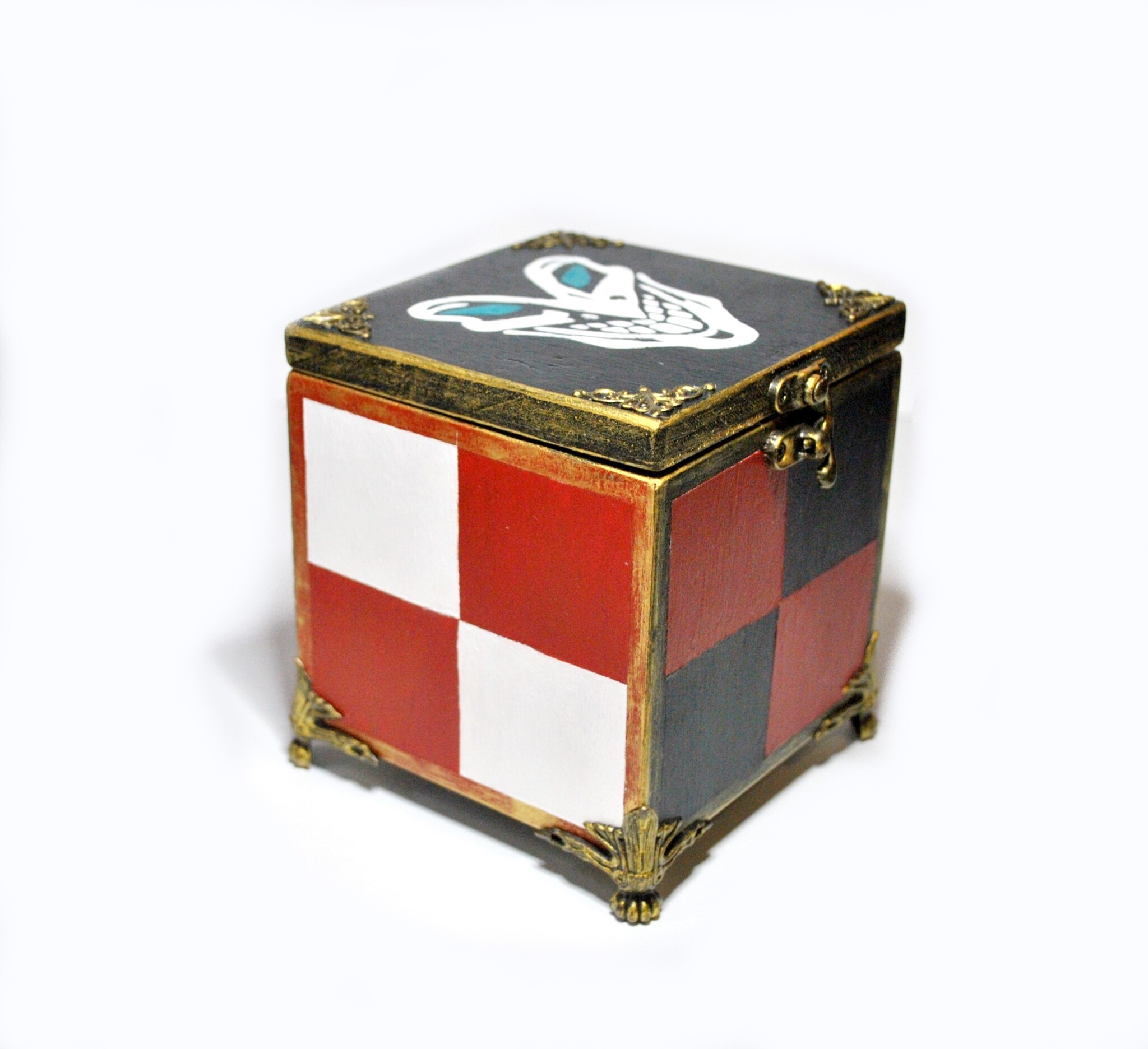 Box with Jester Shaco - My, Shaco, League of legends, Needlework without process, Handmade, Craft, Hobby, Figurines, Creation, Decor, Friday tag is mine, Longpost