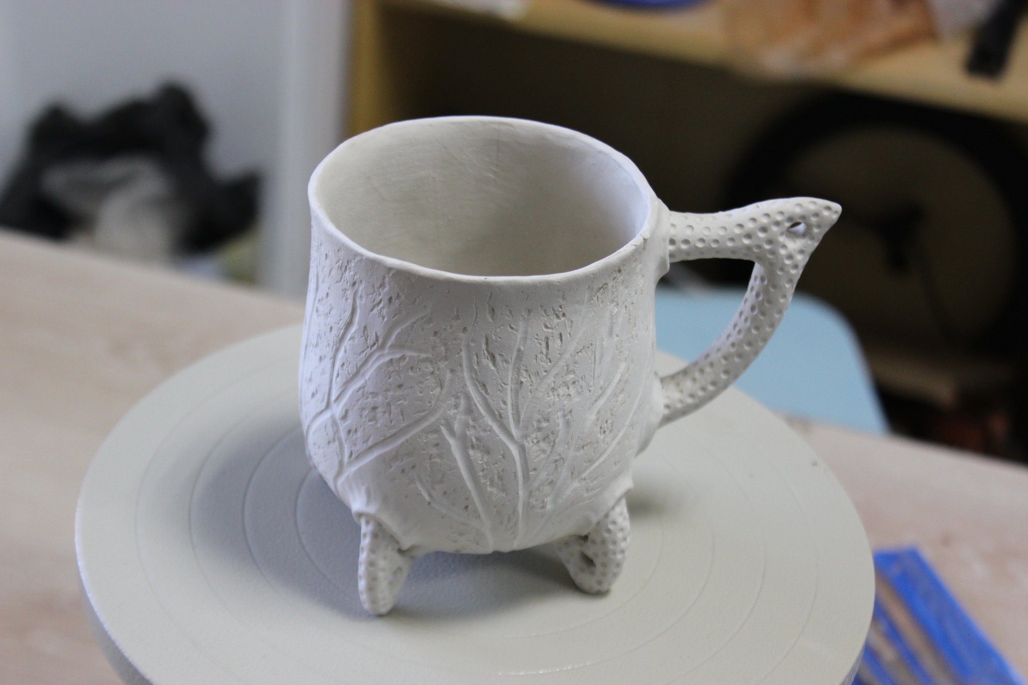 News from workshop #3 - My, Needlework without process, Лепка, Mug with decor, Decor, Trypophobia, Ceramics, His own ceramist, Kettle, Кружки, Stranger, Collectible figurines, Longpost