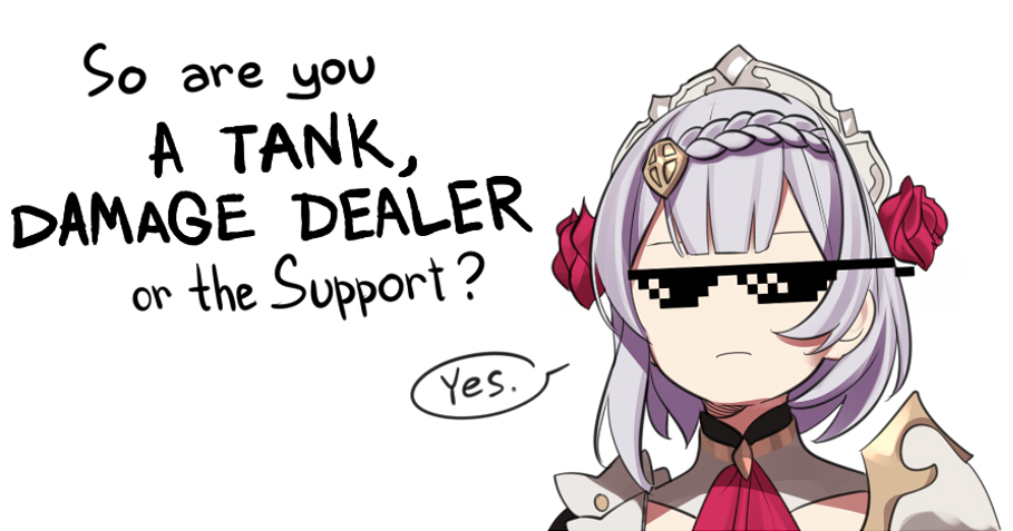 So are you tank, dp or support? - Anime, Anime art, Genshin impact, Noelle