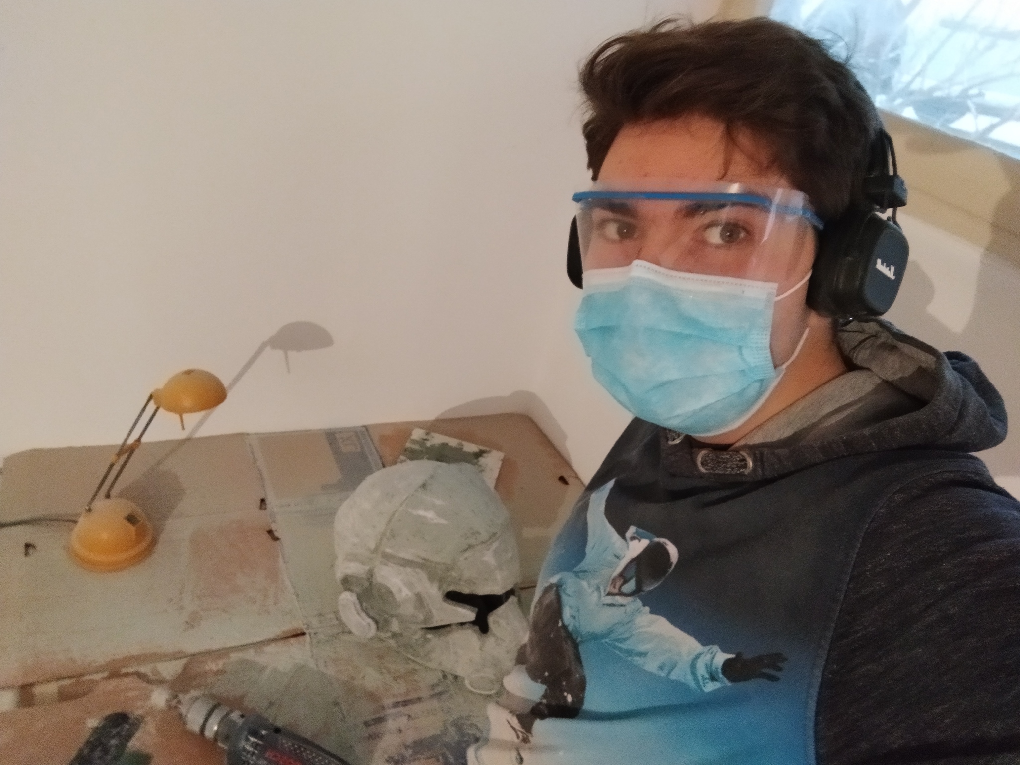 How I made a helmet from Titanfall 2 or beginner's notes - My, Papercraft, Helmet, Needlework with process, Homemade, Titanfall, Titanfall 2, With your own hands, Crafts, Paper products, Video, Vertical video, Longpost