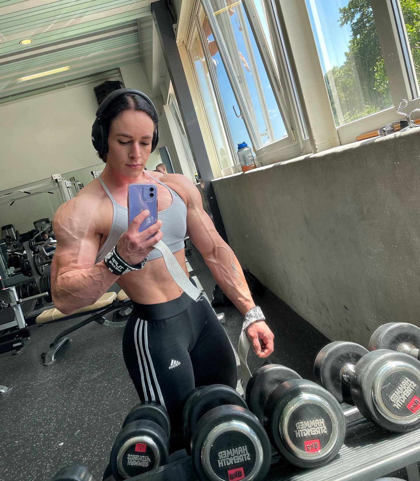 Kolly Amandine (@kolly_amandine) - Strong girl, Sleep-Sleep, Extreme muscles, Girls, The photo, Sports girls, Body-building, Bodybuilders, Video, Vertical video, Longpost, Kolly Amandine