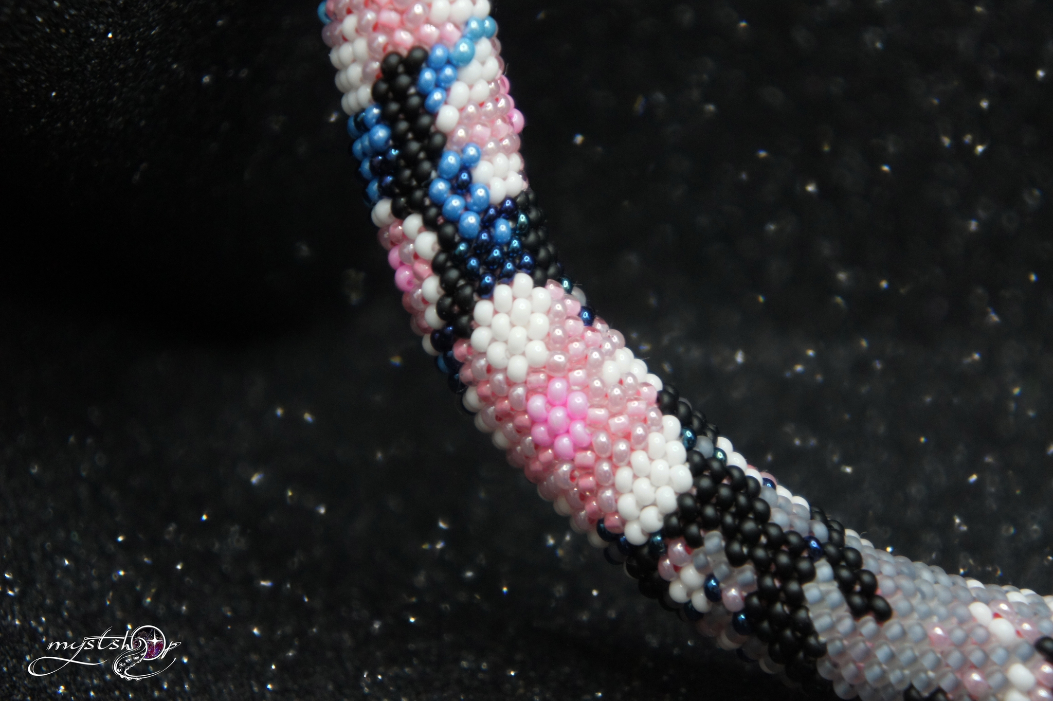 Harness of beads Sakura - My, Needlework without process, Beads, Beaded harnesses, Harness, Sakura, Japan, Flowers, Video, Soundless, Longpost