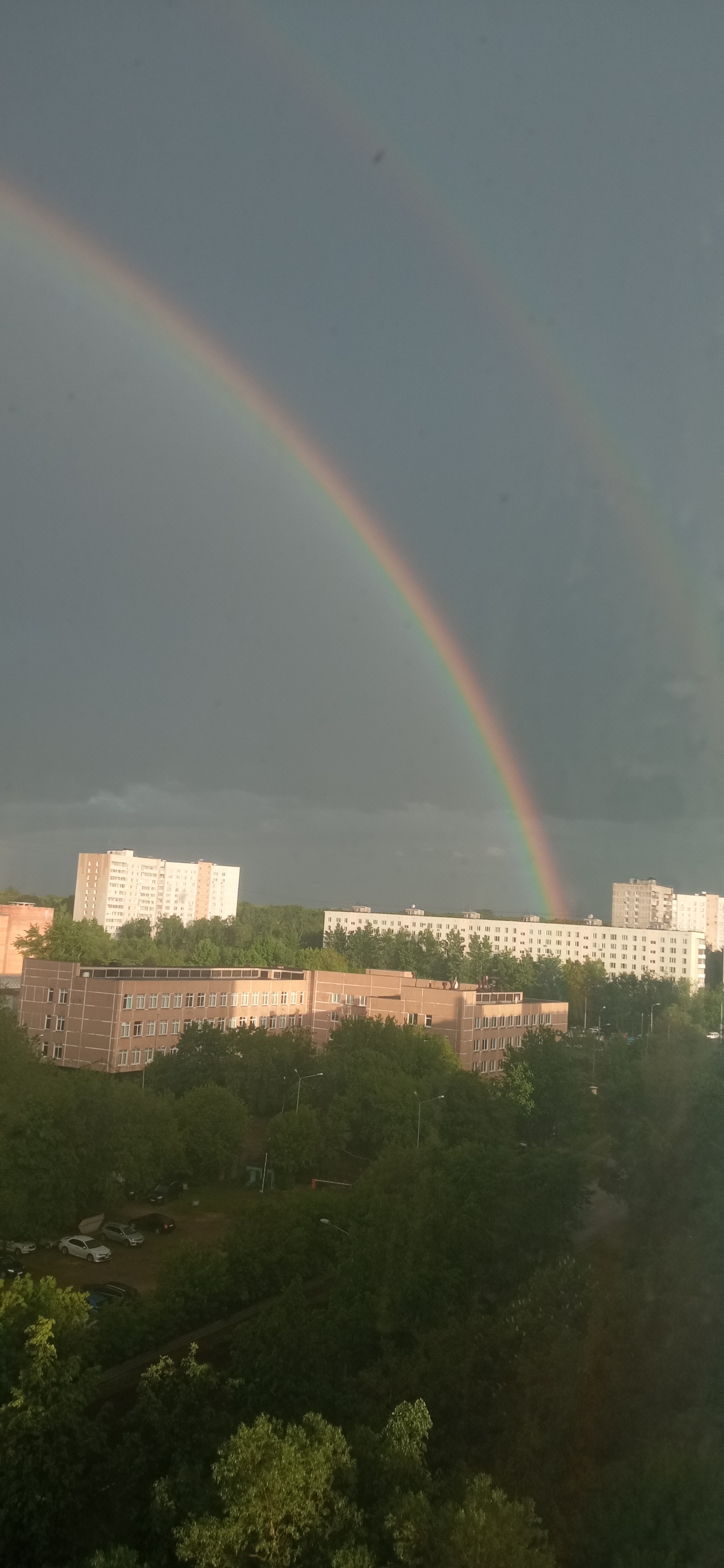 Полторы Радуги - Моё, Радуга, Москва, Длиннопост, Мобильная фотография