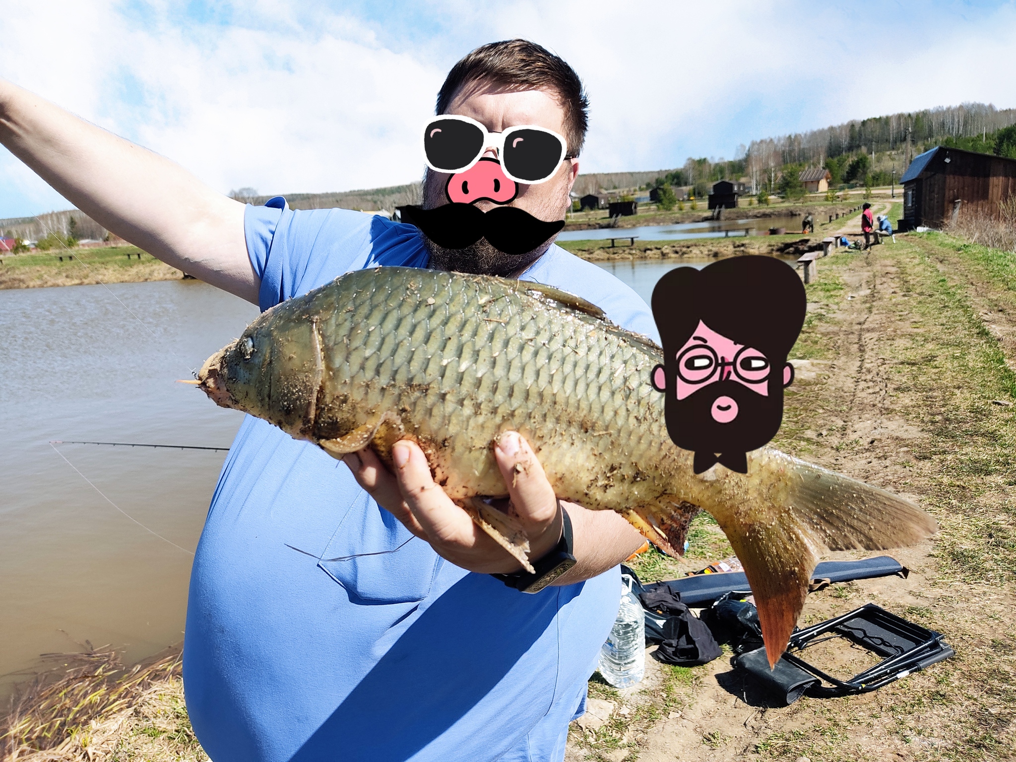 May revives. - My, Fishing, A fish, Pike, Carp, Asp, The photo, Longpost