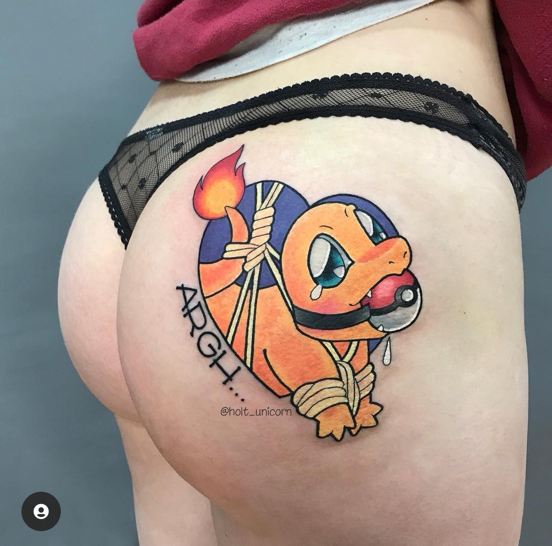 How to overcome fear and make a tattoo 18+ for your pleasure - NSFW, Tattoo, Girl with tattoo, Cartoons, Anime, Animals, Pokemon, American Pie, South park, Eurotrip, Worm jim, Freddy Krueger, BDSM, Futurama, Teenage Mutant Ninja Turtles, Scooby Doo, The lion king, Hayao Miyazaki, Harry Potter, Longpost