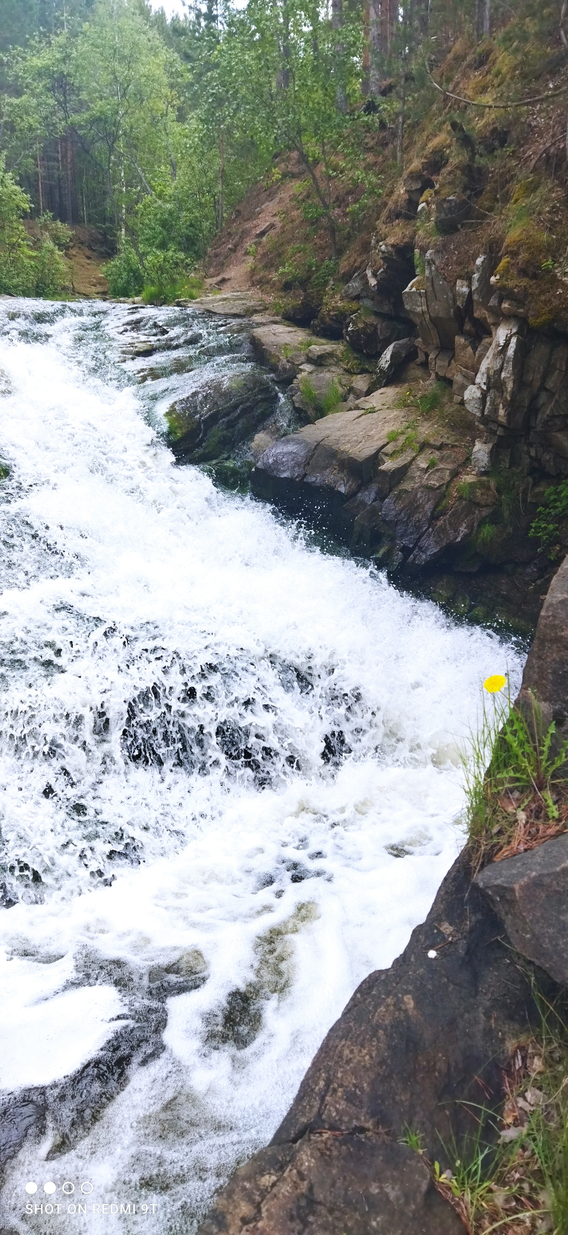 Waterfall - My, Mobile photography, Nature, Longpost, Sverdlovsk region