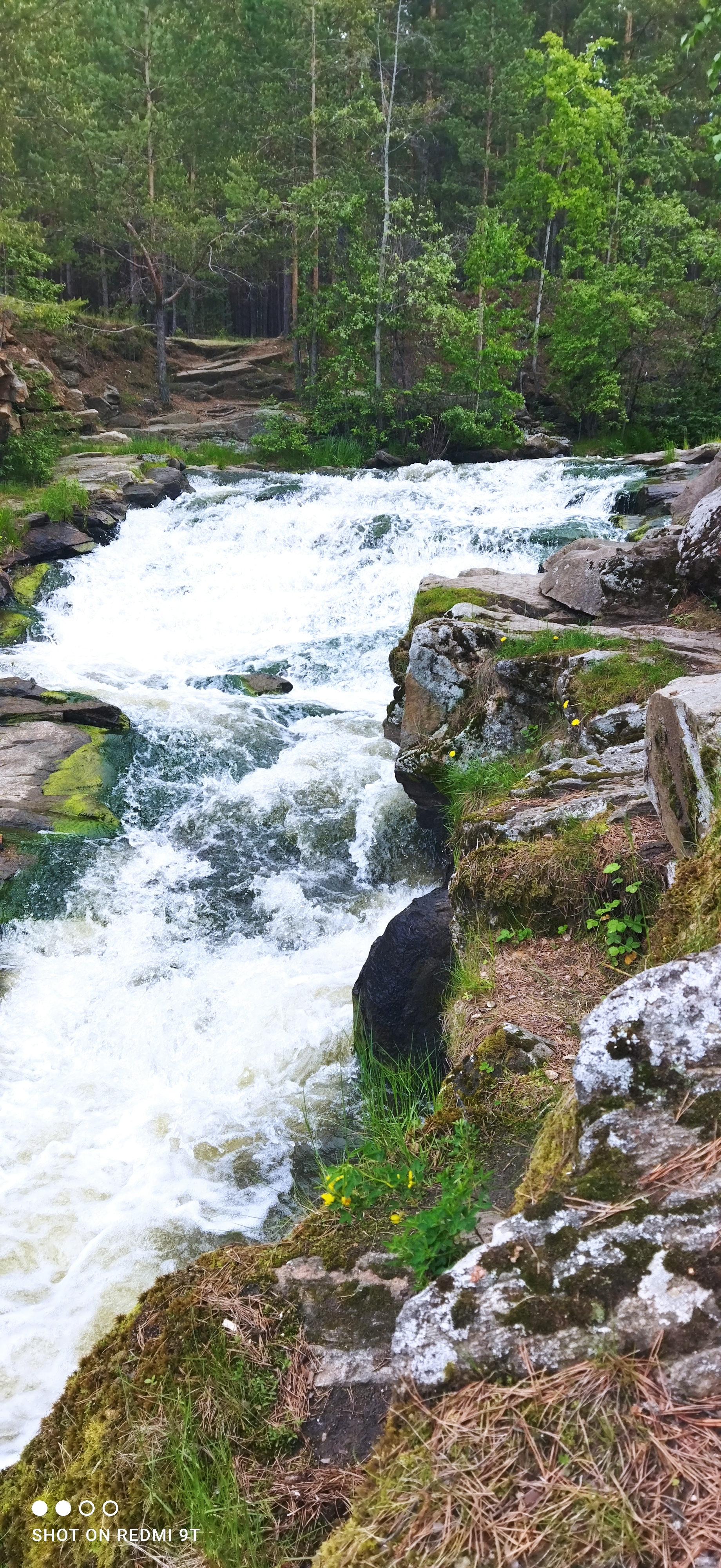 Waterfall - My, Mobile photography, Nature, Longpost, Sverdlovsk region