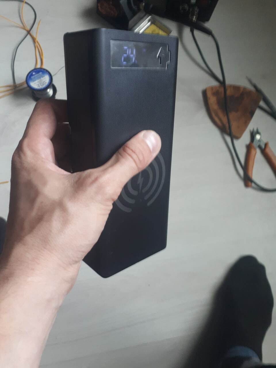 PowerBank 30,000 mA from batteries from disposable electronic cigarettes - My, Homemade, Electronics, Lithium Ion Batteries, Longpost, Powerbank