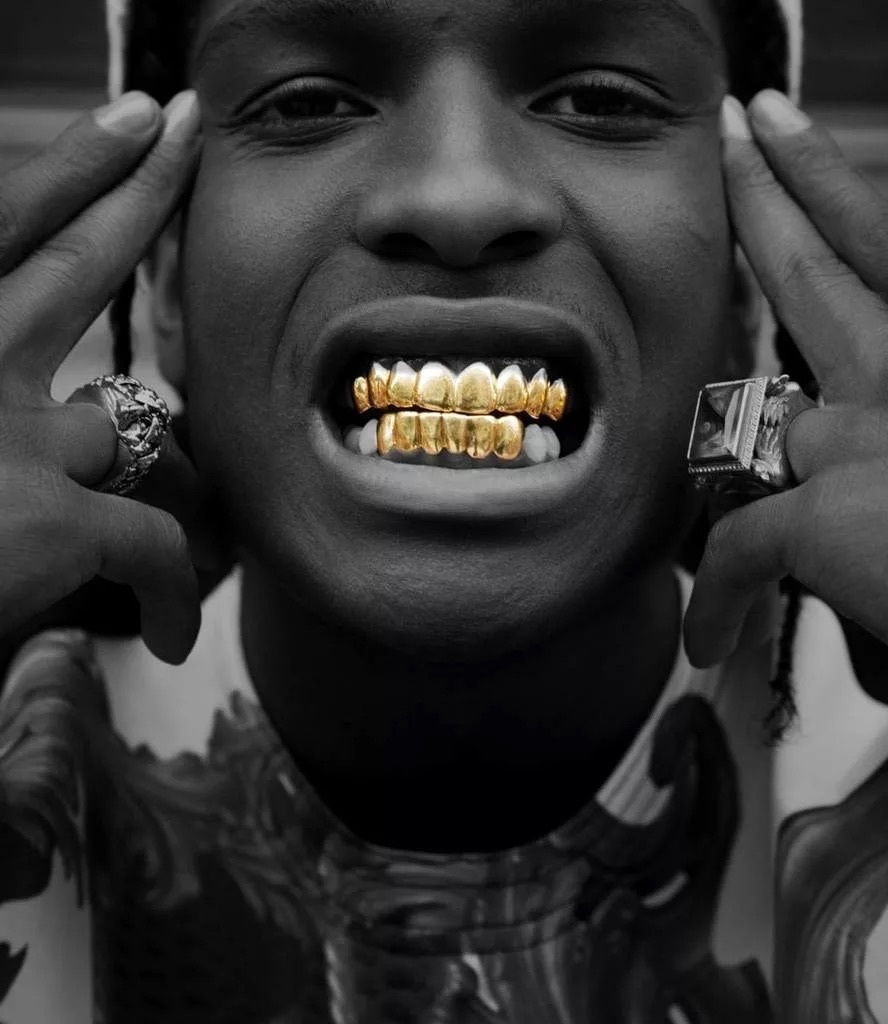 Зубы негра. ASAP Rocky гриллзы. ASAP Ferg грилзы.