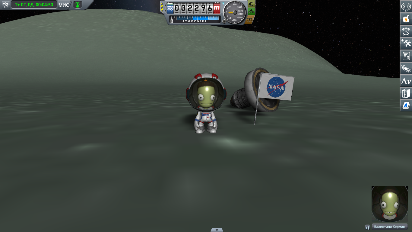 To Minmus and back for 4999 c.u. - Flight, Space, Kerbal space program, Longpost