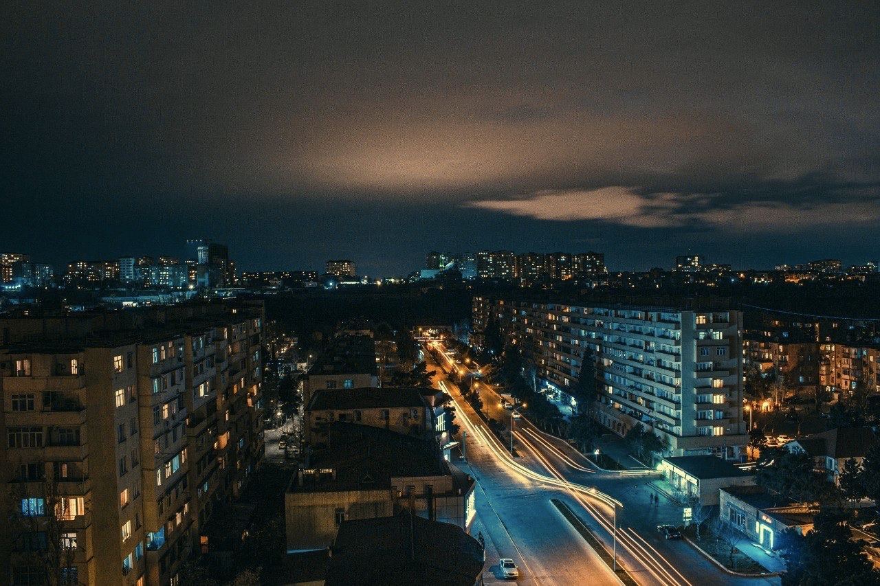 The village of Razin, the city of Baku. Compatriots, write! - My, Azerbaijan, Azerbaijanis, Baku, Landscape, The photo, Long exposure