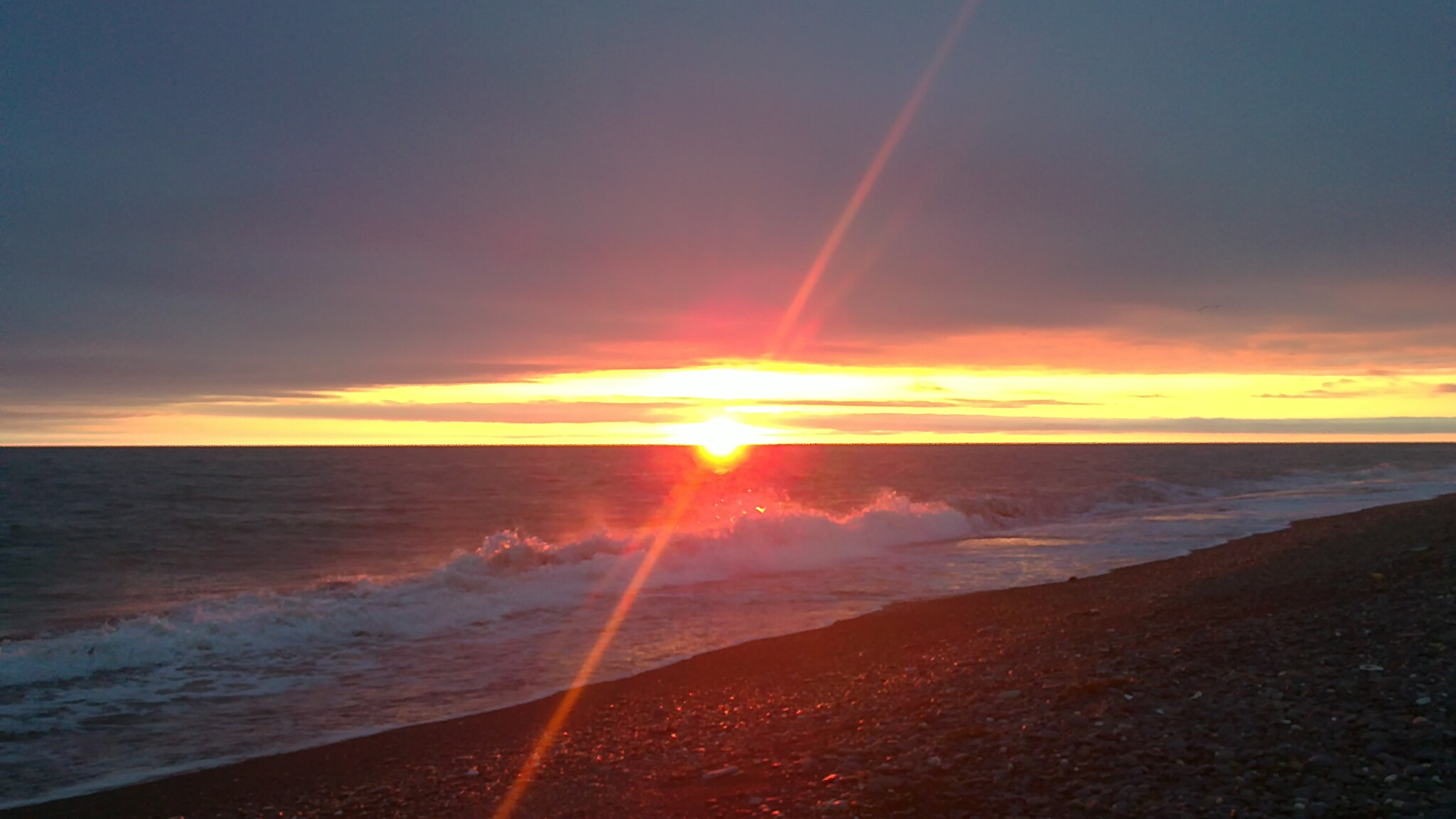 Reply to the post Let's start a wave of sunsets? - My, Sunset, Kamchatka, Sea, Wave, A wave of posts, Reply to post, Longpost