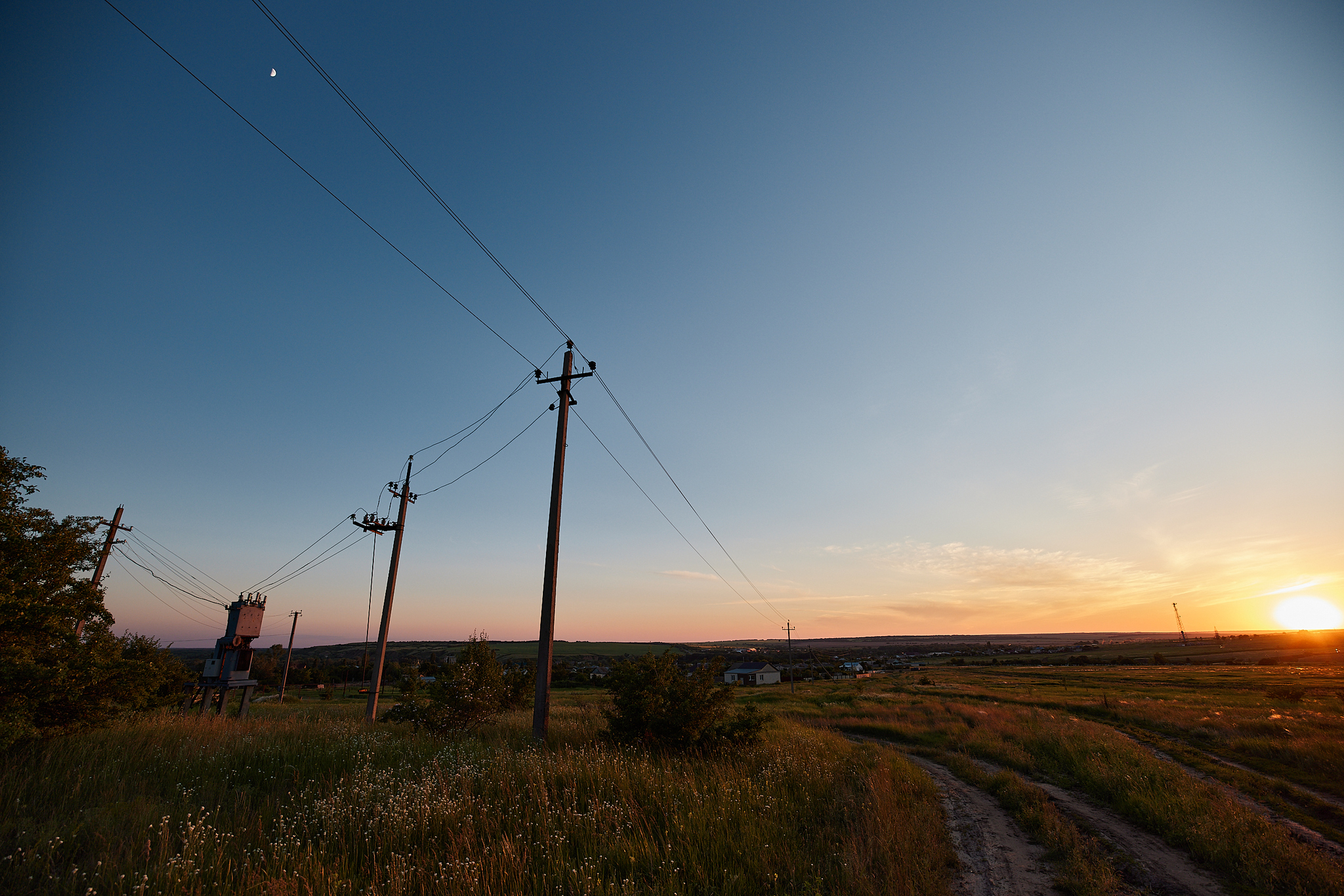 Village spaces. Volgograd region - My, The photo, Nature, Volgograd region, Sky, Sunset, Clouds, Field, Longpost