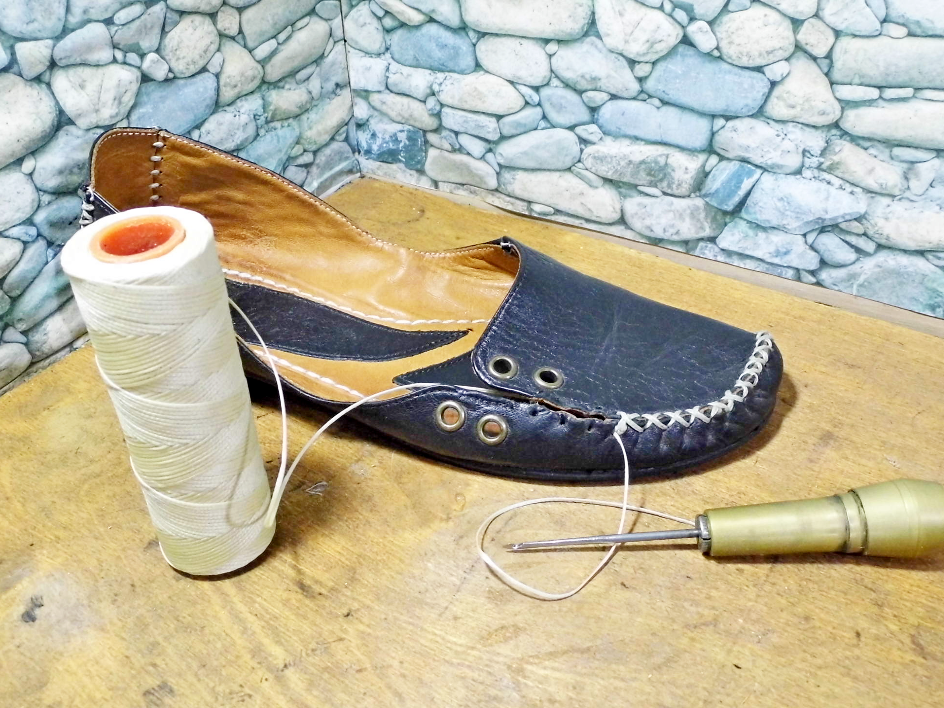 If moccasins are tight in fullness - this can be solved! - My, Shoe repair, Shoes, Longpost