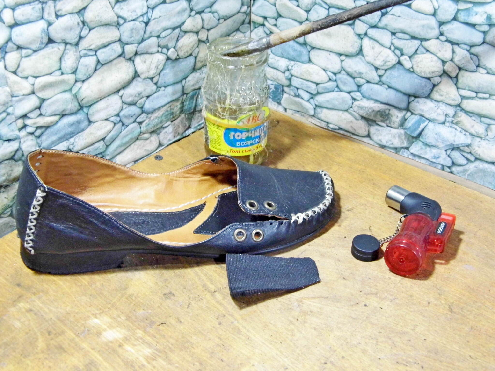 If moccasins are tight in fullness - this can be solved! - My, Shoe repair, Shoes, Longpost