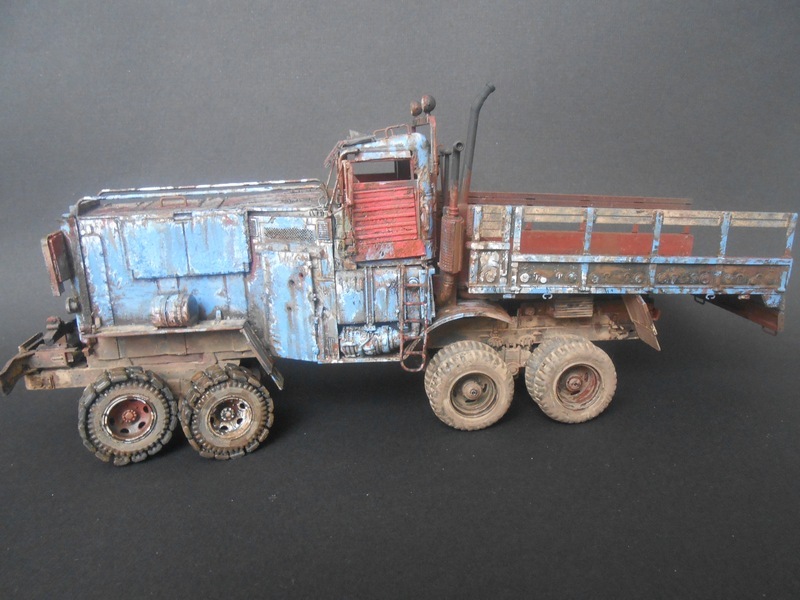 Bad Load - Stand modeling, Modeling, Scale model, Post apocalypse, Truck, Auto, Homemade car, Karopka, Longpost