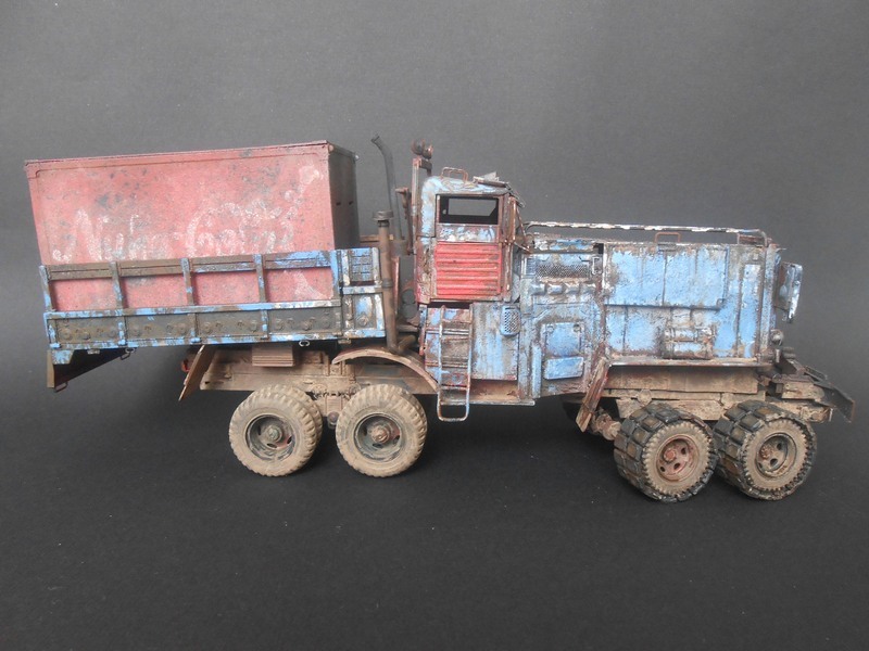 Bad Load - Stand modeling, Modeling, Scale model, Post apocalypse, Truck, Auto, Homemade car, Karopka, Longpost