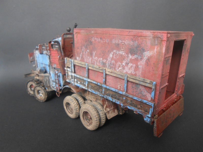 Bad Load - Stand modeling, Modeling, Scale model, Post apocalypse, Truck, Auto, Homemade car, Karopka, Longpost