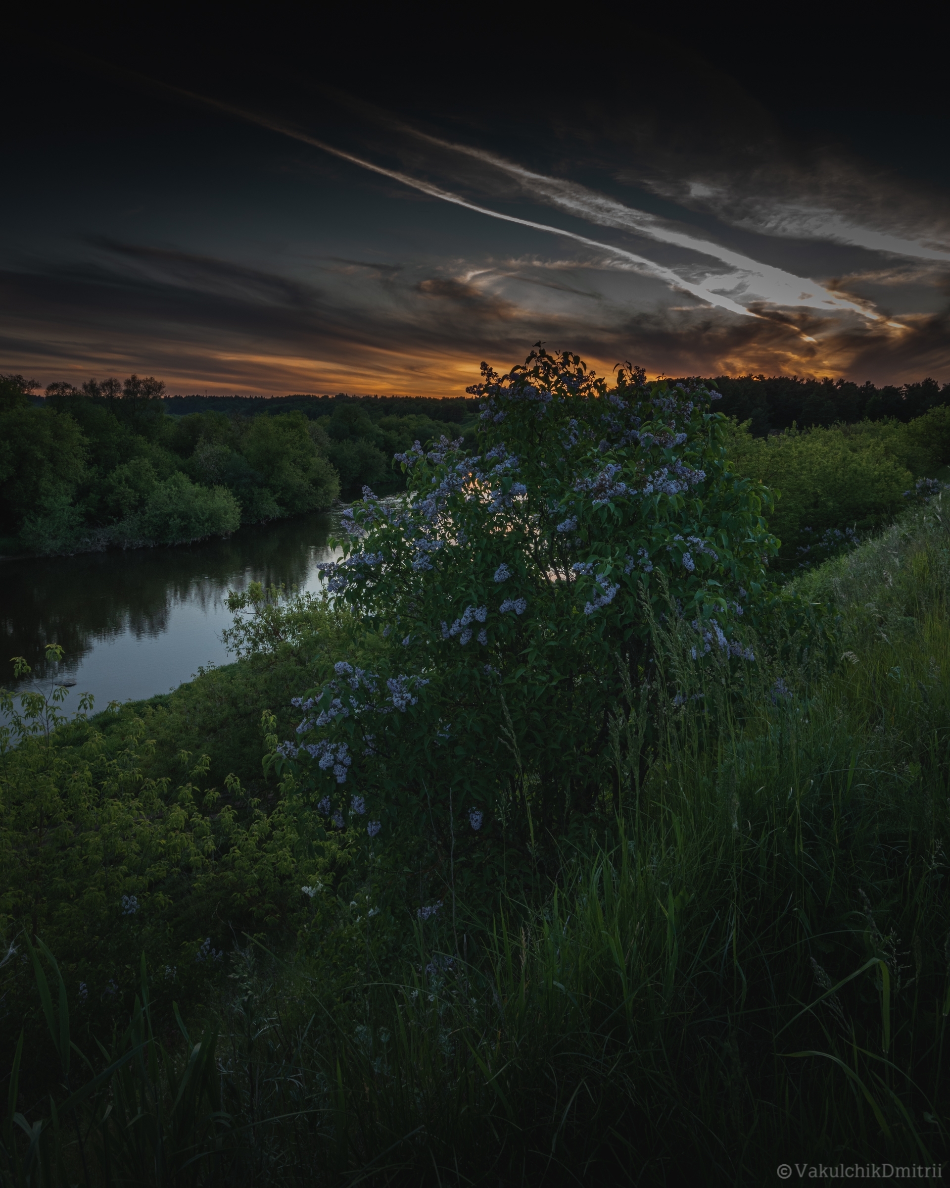 Moscow region, Odintsovo urban district, with. Kozino - My, Nature, beauty of nature, Landscape, Sunset, Sky, Clouds, Moscow region, Odintsovo, The photo, River