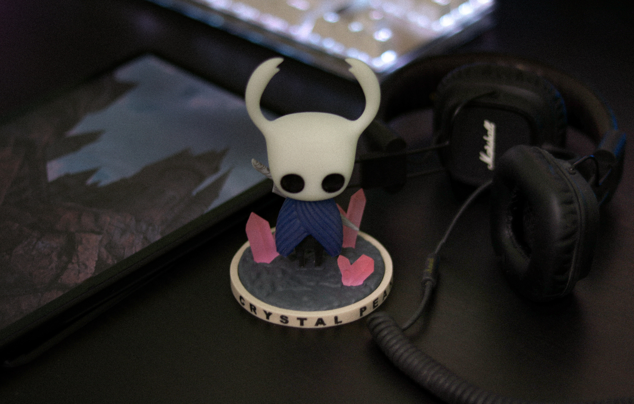 Hollow Knight. - My, With your own hands, 3D печать, Hollow knight, Rgb, 3D printer, Photopolymer printing, Casting, Polyurethane, Miniature, Figurines, Night light, Лампа, Apology, Modeling, 3D modeling, Video, Youtube, Longpost