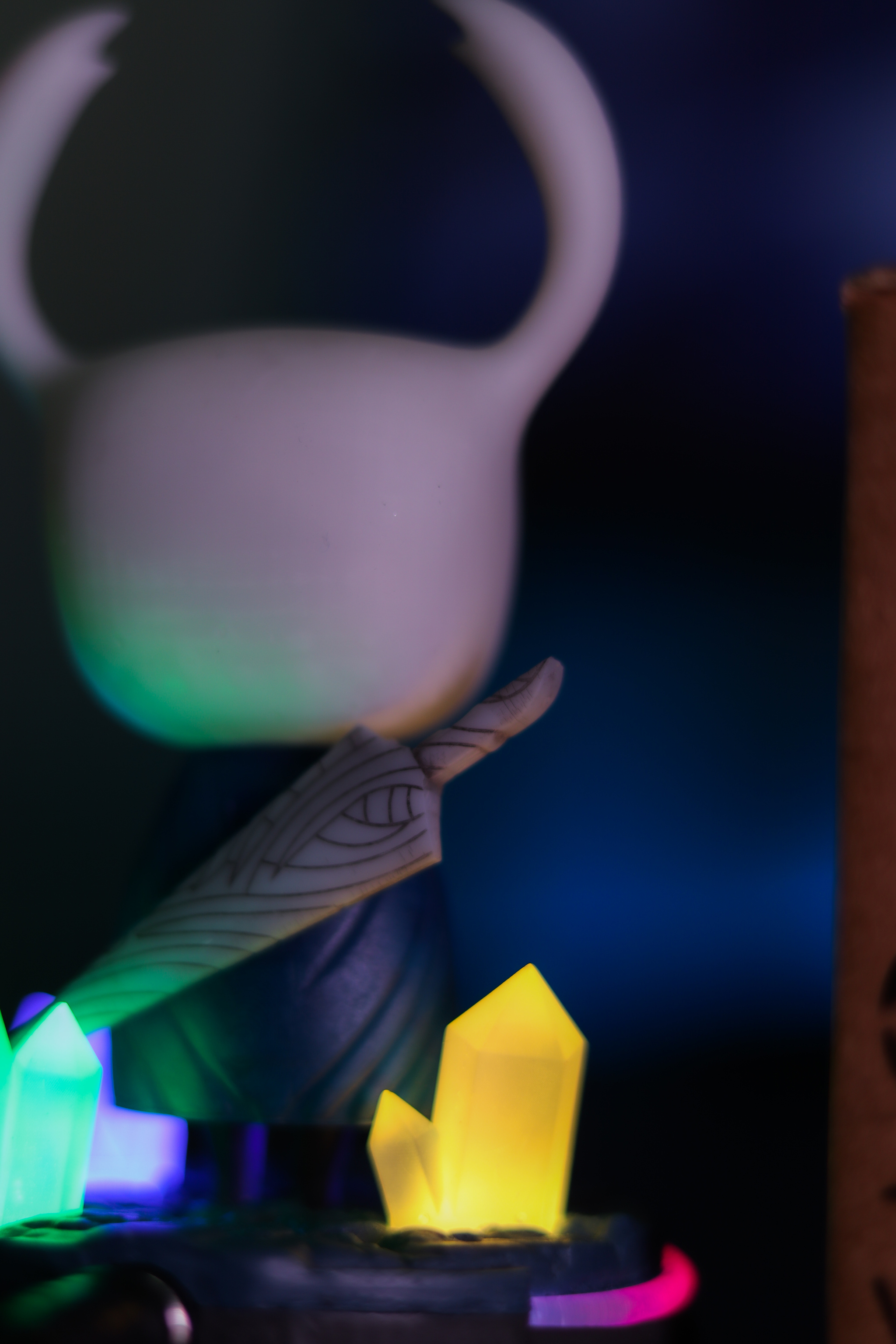 Hollow Knight. - My, With your own hands, 3D печать, Hollow knight, Rgb, 3D printer, Photopolymer printing, Casting, Polyurethane, Miniature, Figurines, Night light, Лампа, Apology, Modeling, 3D modeling, Video, Youtube, Longpost