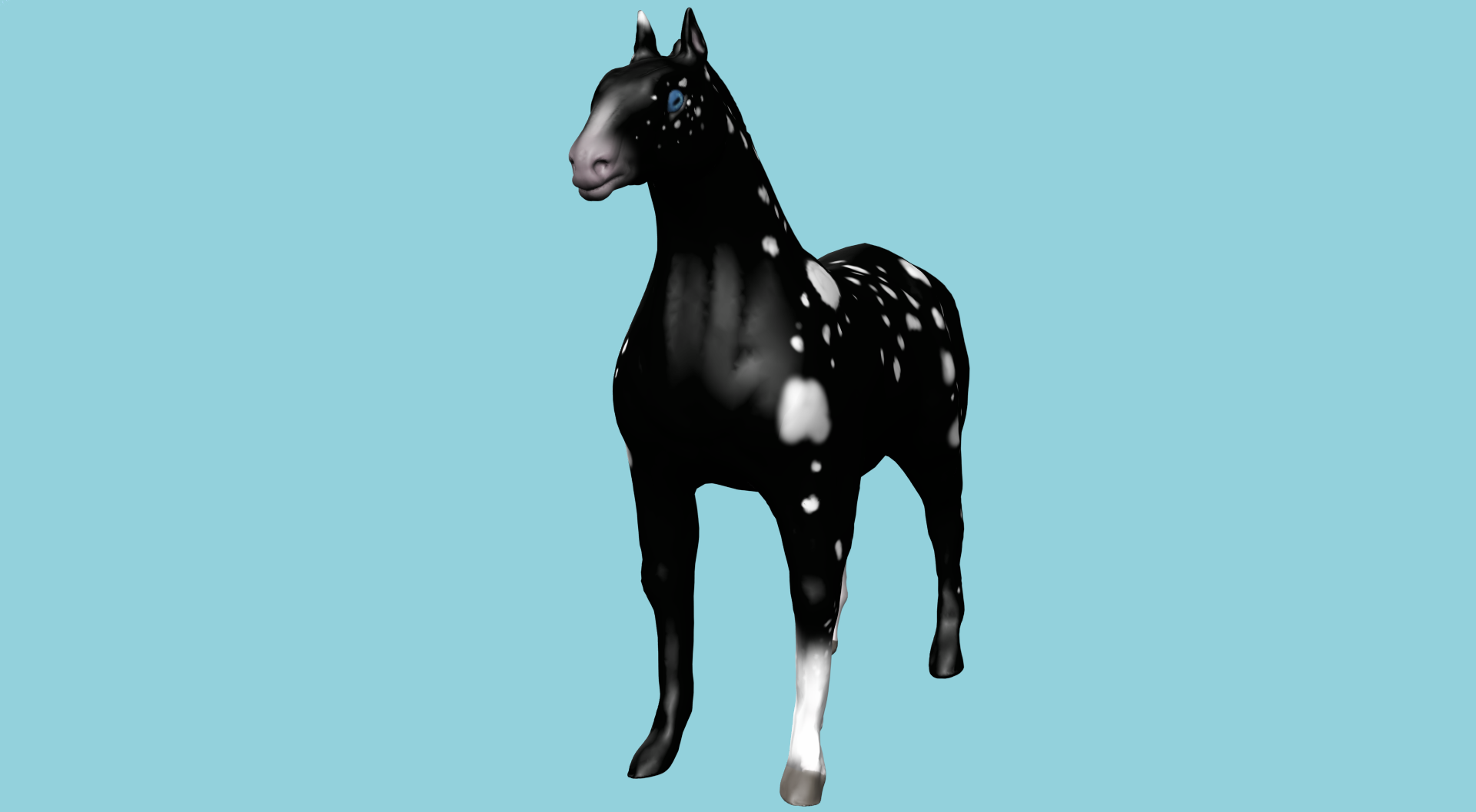 I made a horse (in Sculptris) - My, Sculptris, Horses, Longpost