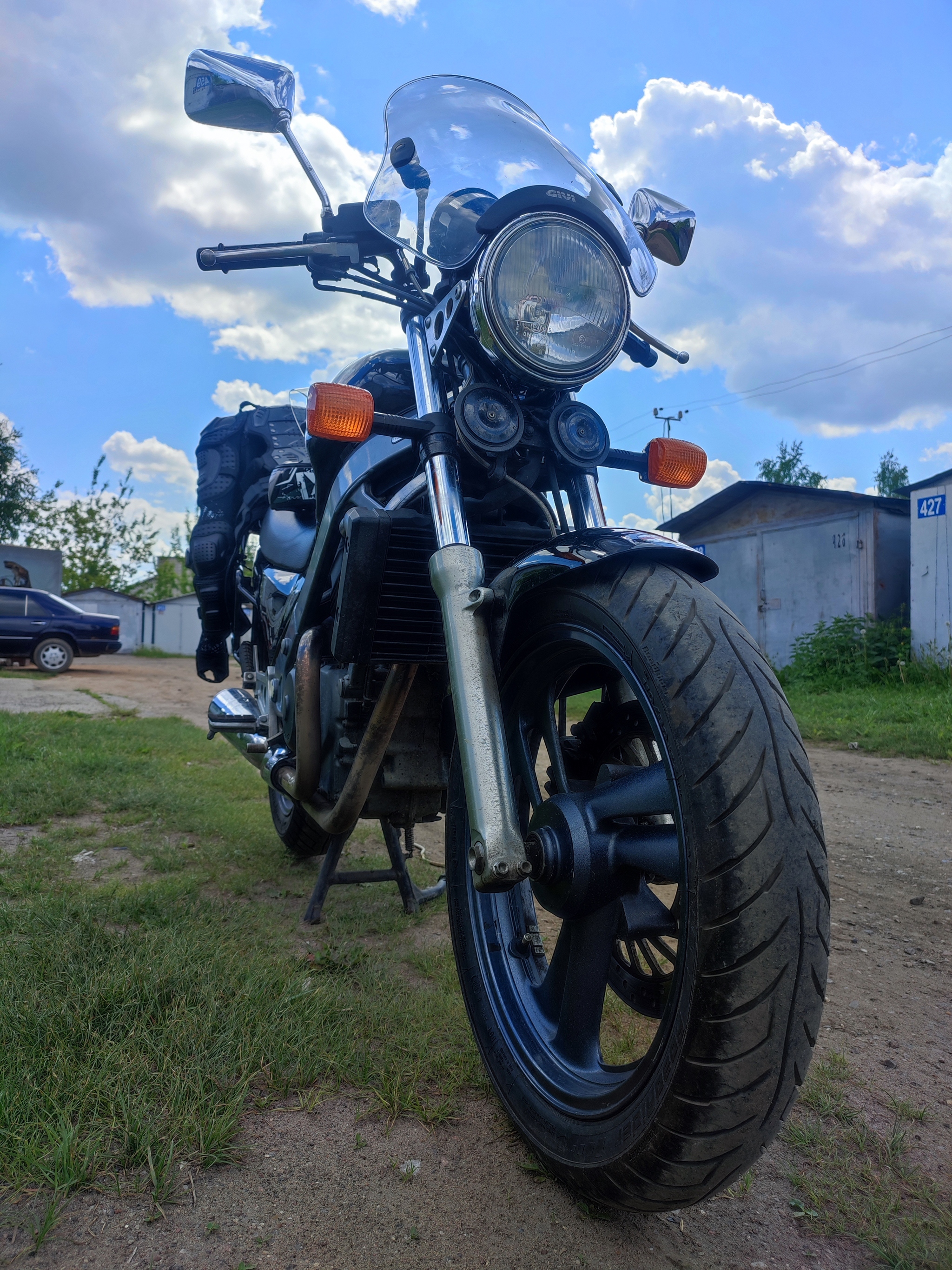 Weekend departure. - My, Moto, Motorcyclists, Weekend travel, Hydroelectric power station, Honda, Longpost