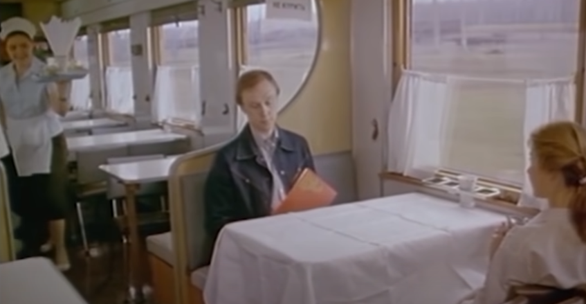 Soviet restaurant car in the cinema - My, Movies, the USSR, Menu, Dining car, Longpost
