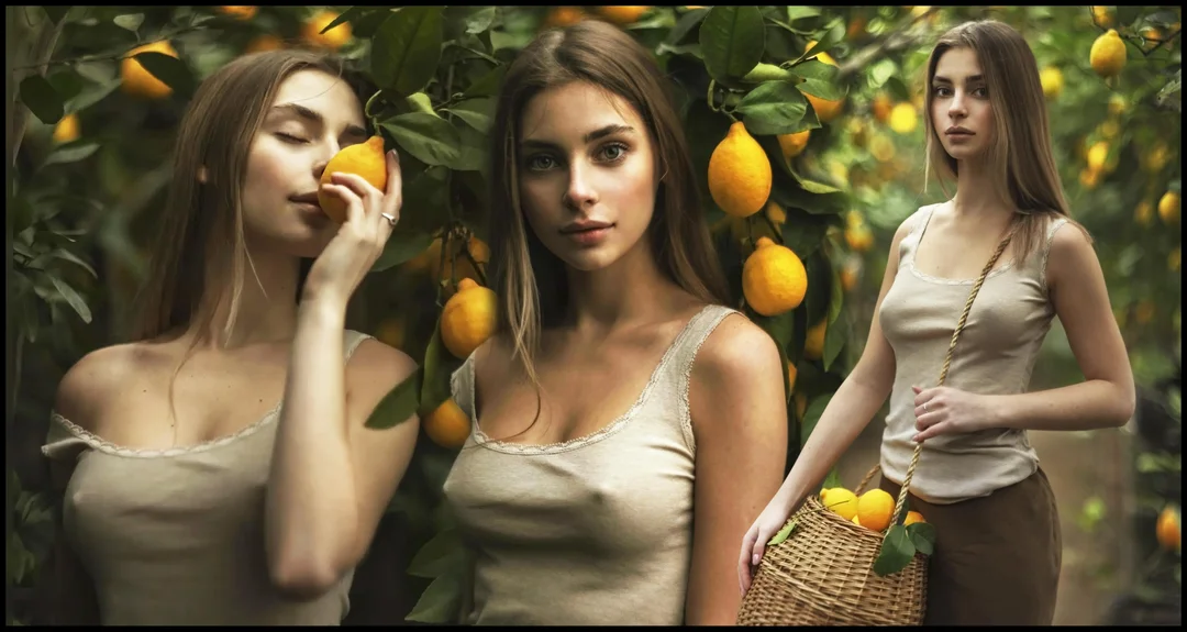 Irina Sivalnaya - Girls, The photo, Photographer David Dubnitsky, Lemon