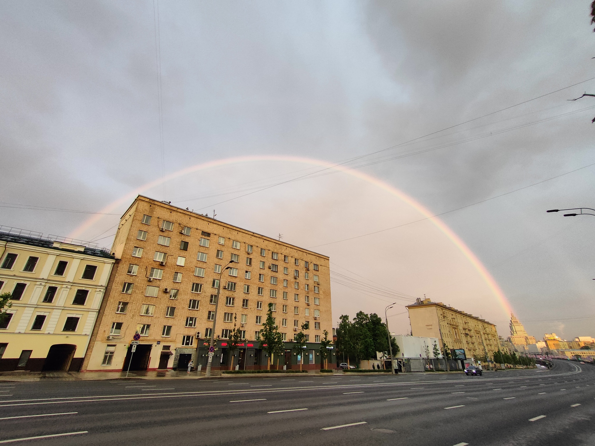 Rainbow - My, Rainbow, beauty, Moscow, Nature, Longpost