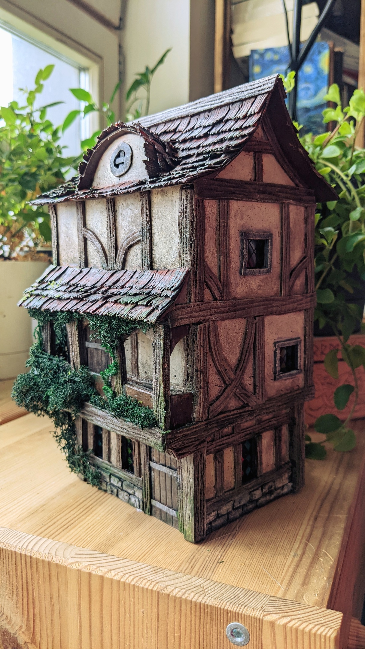 Built a three-story tavern (with an attic) - My, With your own hands, Creation, Handmade, Needlework without process, Miniature, Dungeons & dragons, Video, Vertical video, Longpost