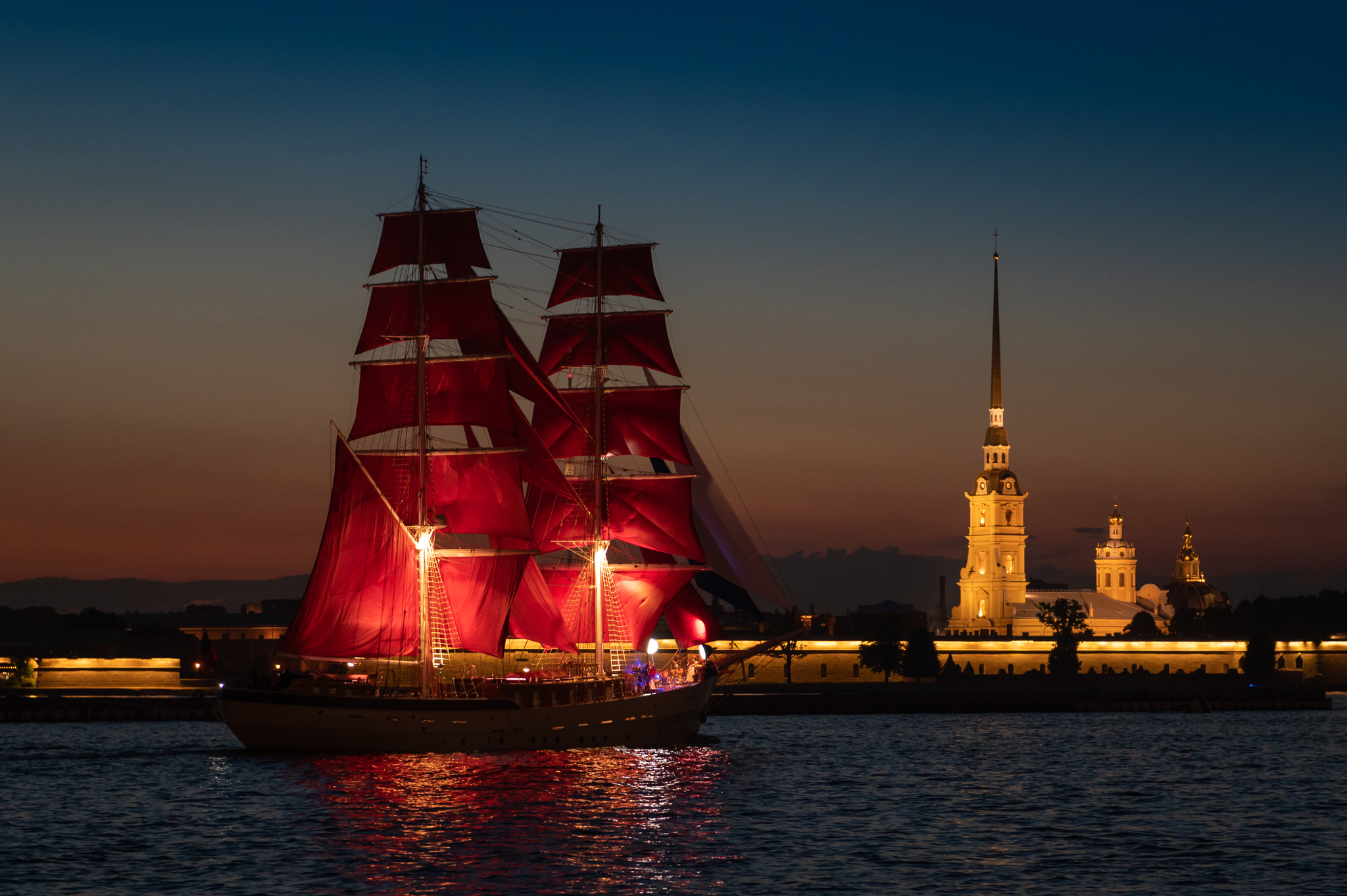 Brig Russia aka Scarlet Sails - My, Brig Russia, Scarlet Sails, Saint Petersburg, Peter-Pavel's Fortress