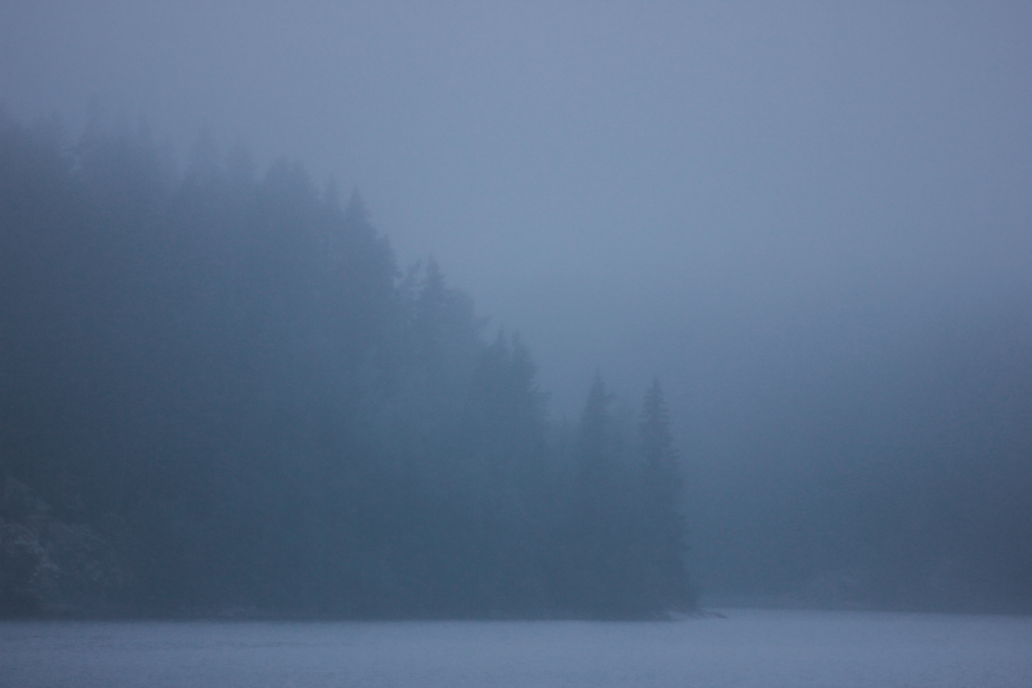 Fog on Lake Ladoga - My, Travels, Tourism, North, Ladoga, Карелия, Fog, Canon 600D, Longpost, The photo