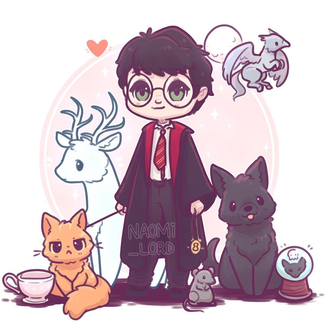 Harry Potter from the Philosopher's Stone to the Deathly Hallows - Art, Milota, Chibi, Harry Potter, Harry Potter and the Deathly Hallows, Harry Potter and the prisoner of Azkaban, Harry Potter and the Goblet of Fire, Harry Potter and the Philosopher's Stone, Harry Potter And The Chamber of secrets, Harry Potter and the Order of the Phoenix, Harry Potter and the Half-Blood Prince, Longpost