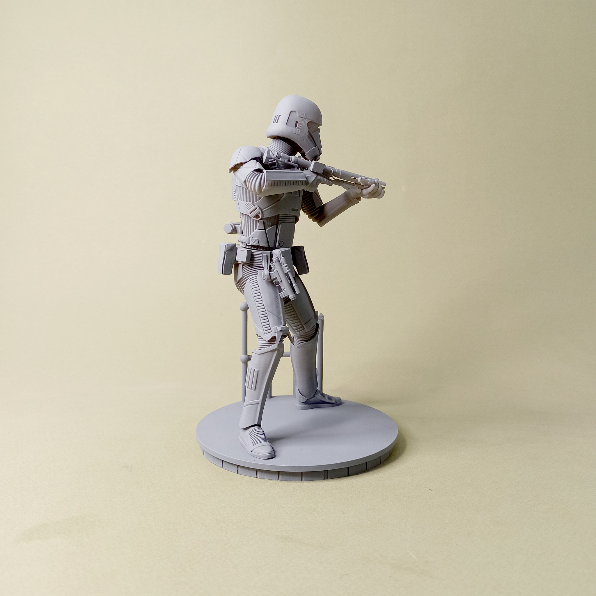 Death Trooper - My, Miniature, 3D печать, Figurines, Modeling, 3D, Scale model, Star Wars, Star Wars stormtrooper, Photopolymer printing, Longpost