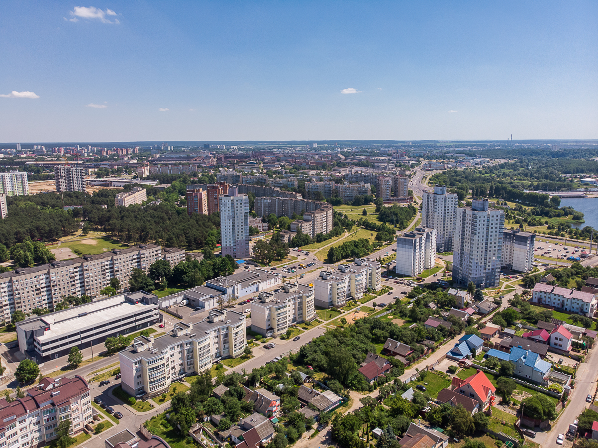 Minsk - Summer in the city - My, Minsk, Republic of Belarus, River, Aerial photography, Town, Dji, Longpost, The photo