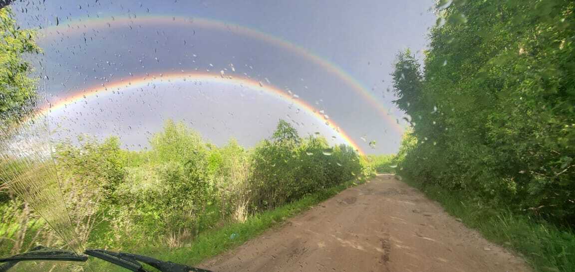 For HellolRainbow - My, HelloIRainbow, Rainbow, Kostroma, Double Rainbow