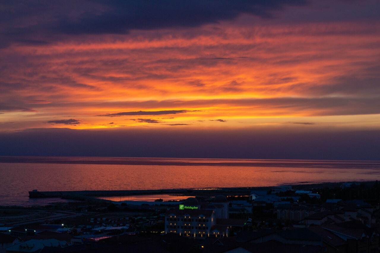 Sunset 06/14/22 - My, Sunset, Sea, Sky, Evening, Clouds, Mangystau, The photo, beauty